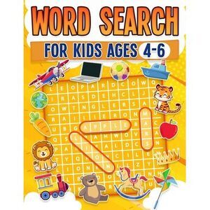 Word Search For Kids Ages 4-6 100 Fun Word Search Puzzles Kids Activity Book Lar